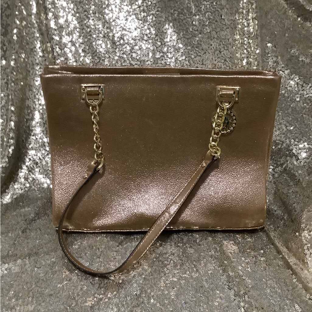Anne Klein Time To Indulge Gold Tote Bag